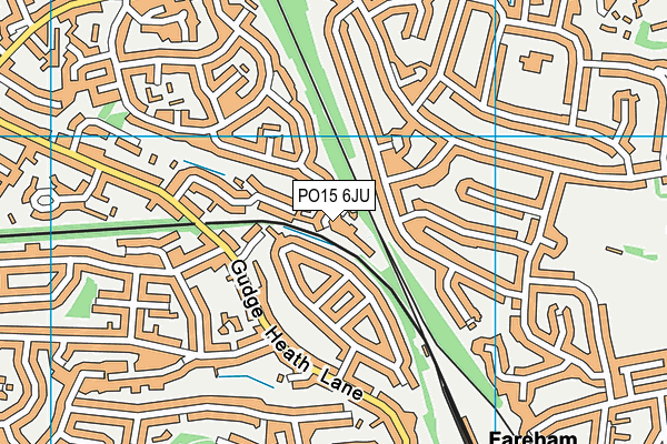 PO15 6JU map - OS VectorMap District (Ordnance Survey) PO15 6JU map - OS VectorMap District (Ordnance Survey)