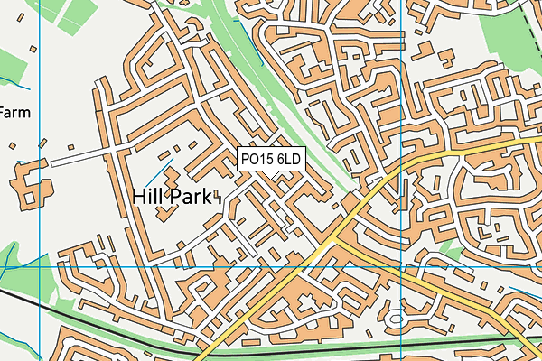 PO15 6LD map - OS VectorMap District (Ordnance Survey) PO15 6LD map - OS VectorMap District (Ordnance Survey)
