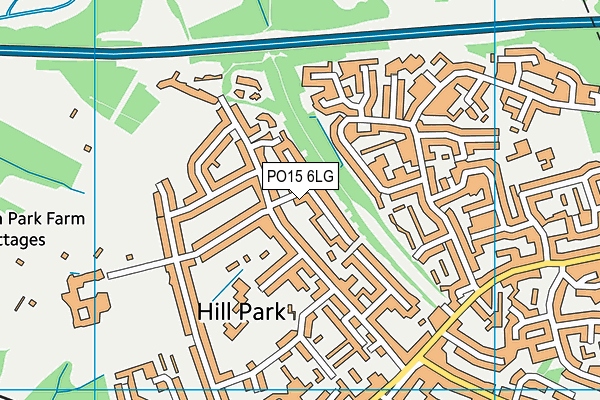 PO15 6LG map - OS VectorMap District (Ordnance Survey) PO15 6LG map - OS VectorMap District (Ordnance Survey)
