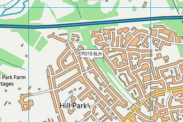 PO15 6LH map - OS VectorMap District (Ordnance Survey) PO15 6LH map - OS VectorMap District (Ordnance Survey)