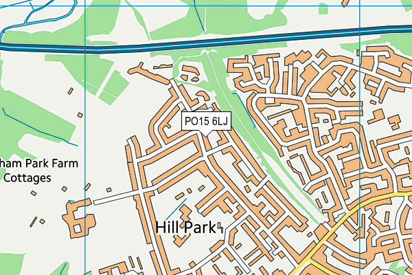 PO15 6LJ map - OS VectorMap District (Ordnance Survey) PO15 6LJ map - OS VectorMap District (Ordnance Survey)