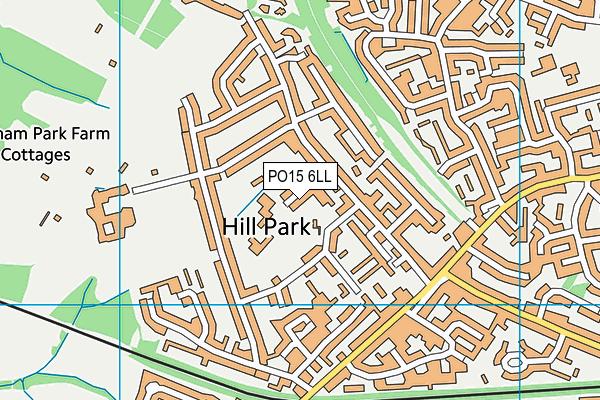 PO15 6LL map - OS VectorMap District (Ordnance Survey) PO15 6LL map - OS VectorMap District (Ordnance Survey)