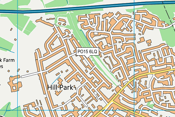 PO15 6LQ map - OS VectorMap District (Ordnance Survey) PO15 6LQ map - OS VectorMap District (Ordnance Survey)