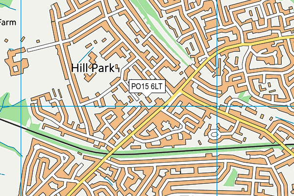 PO15 6LT map - OS VectorMap District (Ordnance Survey) PO15 6LT map - OS VectorMap District (Ordnance Survey)