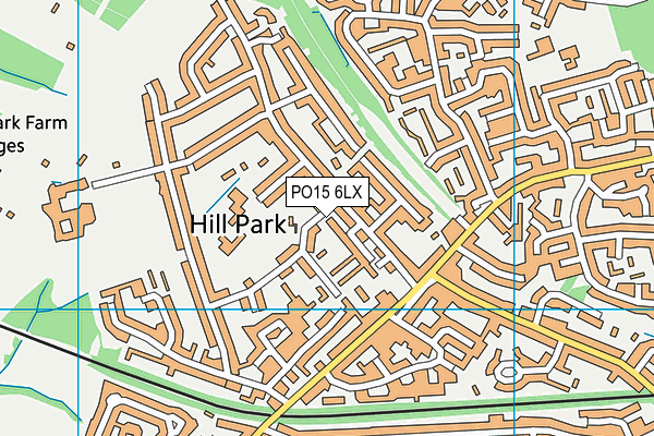 PO15 6LX map - OS VectorMap District (Ordnance Survey) PO15 6LX map - OS VectorMap District (Ordnance Survey)