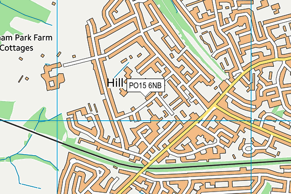 PO15 6NB map - OS VectorMap District (Ordnance Survey) PO15 6NB map - OS VectorMap District (Ordnance Survey)