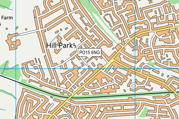 PO15 6NG map - OS VectorMap District (Ordnance Survey) PO15 6NG map - OS VectorMap District (Ordnance Survey)
