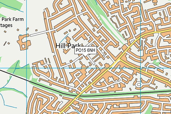 PO15 6NH map - OS VectorMap District (Ordnance Survey) PO15 6NH map - OS VectorMap District (Ordnance Survey)