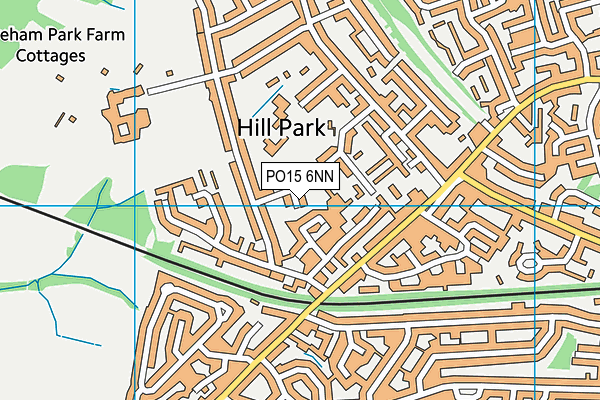 PO15 6NN map - OS VectorMap District (Ordnance Survey) PO15 6NN map - OS VectorMap District (Ordnance Survey)