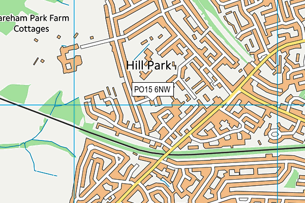 PO15 6NW map - OS VectorMap District (Ordnance Survey) PO15 6NW map - OS VectorMap District (Ordnance Survey)
