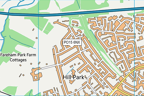 PO15 6NX map - OS VectorMap District (Ordnance Survey) PO15 6NX map - OS VectorMap District (Ordnance Survey)