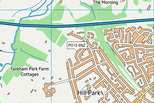 PO15 6NZ map - OS VectorMap District (Ordnance Survey) PO15 6NZ map - OS VectorMap District (Ordnance Survey)