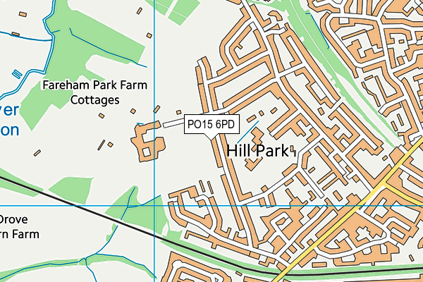 PO15 6PD map - OS VectorMap District (Ordnance Survey) PO15 6PD map - OS VectorMap District (Ordnance Survey)