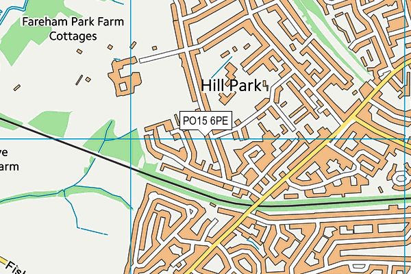 PO15 6PE map - OS VectorMap District (Ordnance Survey) PO15 6PE map - OS VectorMap District (Ordnance Survey)