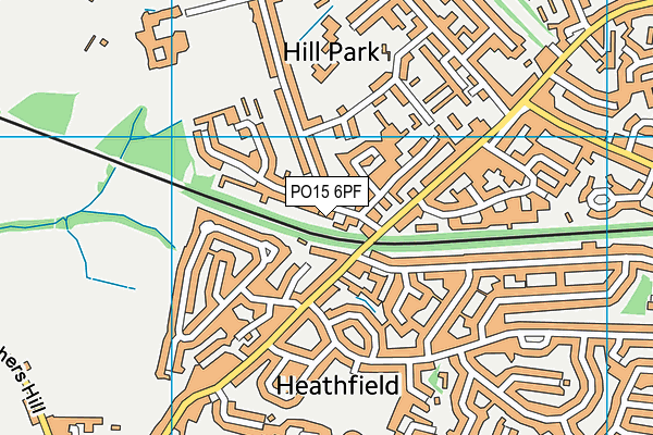 PO15 6PF map - OS VectorMap District (Ordnance Survey) PO15 6PF map - OS VectorMap District (Ordnance Survey)