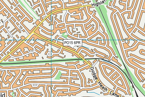 PO15 6PR map - OS VectorMap District (Ordnance Survey) PO15 6PR map - OS VectorMap District (Ordnance Survey)