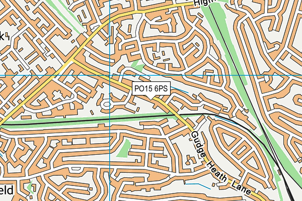 PO15 6PS map - OS VectorMap District (Ordnance Survey) PO15 6PS map - OS VectorMap District (Ordnance Survey)