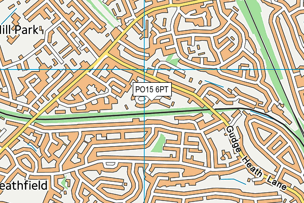 PO15 6PT map - OS VectorMap District (Ordnance Survey) PO15 6PT map - OS VectorMap District (Ordnance Survey)