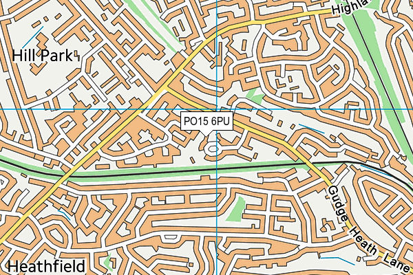 PO15 6PU map - OS VectorMap District (Ordnance Survey) PO15 6PU map - OS VectorMap District (Ordnance Survey)
