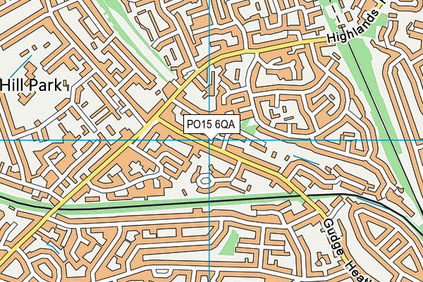 PO15 6QA map - OS VectorMap District (Ordnance Survey) PO15 6QA map - OS VectorMap District (Ordnance Survey)
