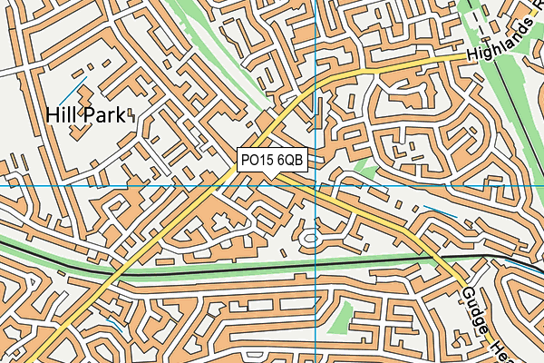 PO15 6QB map - OS VectorMap District (Ordnance Survey) PO15 6QB map - OS VectorMap District (Ordnance Survey)