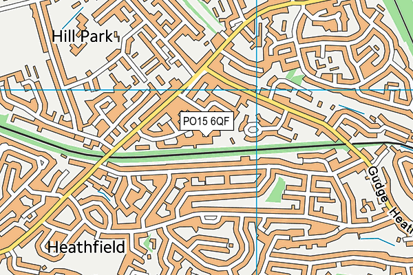PO15 6QF map - OS VectorMap District (Ordnance Survey) PO15 6QF map - OS VectorMap District (Ordnance Survey)
