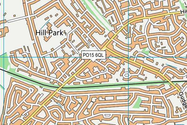 PO15 6QL map - OS VectorMap District (Ordnance Survey) PO15 6QL map - OS VectorMap District (Ordnance Survey)