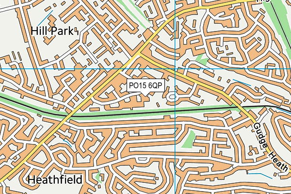 PO15 6QP map - OS VectorMap District (Ordnance Survey) PO15 6QP map - OS VectorMap District (Ordnance Survey)