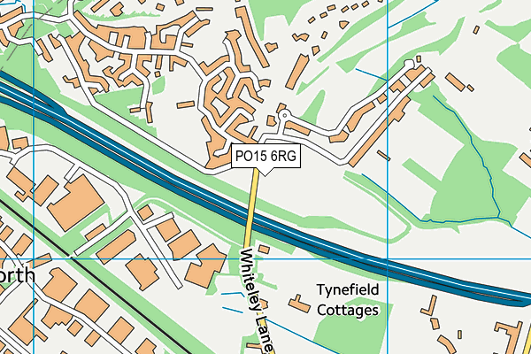 PO15 6RG map - OS VectorMap District (Ordnance Survey) PO15 6RG map - OS VectorMap District (Ordnance Survey)