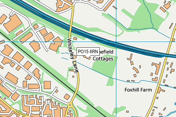 PO15 6RN map - OS VectorMap District (Ordnance Survey)