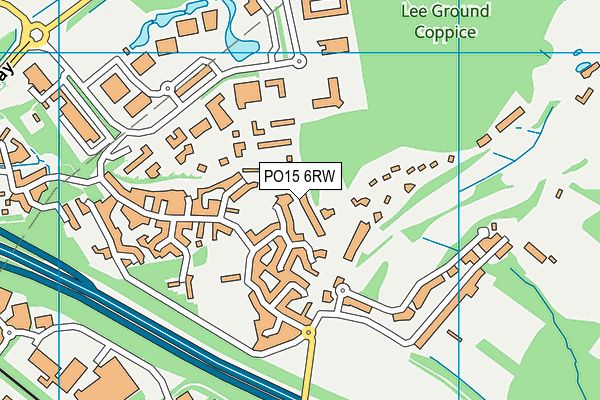 PO15 6RW map - OS VectorMap District (Ordnance Survey) PO15 6RW map - OS VectorMap District (Ordnance Survey)