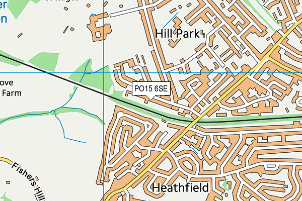 PO15 6SE map - OS VectorMap District (Ordnance Survey) PO15 6SE map - OS VectorMap District (Ordnance Survey)