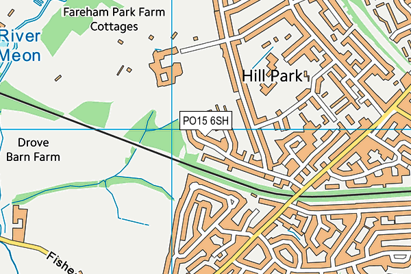 PO15 6SH map - OS VectorMap District (Ordnance Survey) PO15 6SH map - OS VectorMap District (Ordnance Survey)
