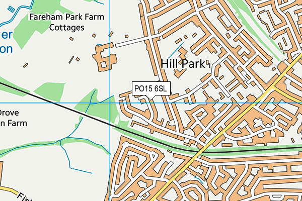 PO15 6SL map - OS VectorMap District (Ordnance Survey) PO15 6SL map - OS VectorMap District (Ordnance Survey)