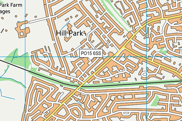 PO15 6SS map - OS VectorMap District (Ordnance Survey) PO15 6SS map - OS VectorMap District (Ordnance Survey)