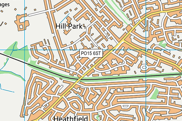 PO15 6ST map - OS VectorMap District (Ordnance Survey) PO15 6ST map - OS VectorMap District (Ordnance Survey)