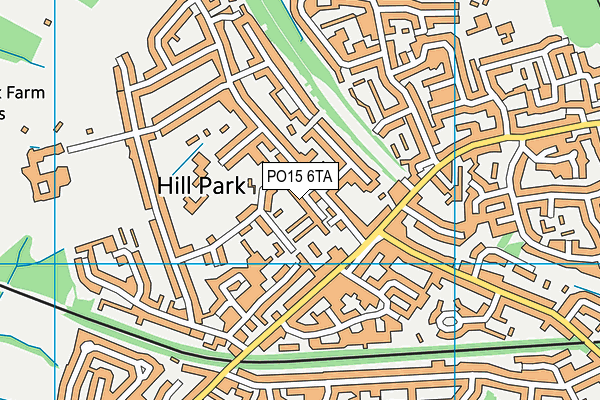 PO15 6TA map - OS VectorMap District (Ordnance Survey) PO15 6TA map - OS VectorMap District (Ordnance Survey)