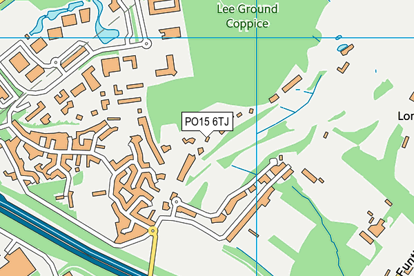 PO15 6TJ map - OS VectorMap District (Ordnance Survey) PO15 6TJ map - OS VectorMap District (Ordnance Survey)