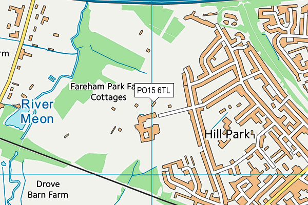 PO15 6TL map - OS VectorMap District (Ordnance Survey) PO15 6TL map - OS VectorMap District (Ordnance Survey)