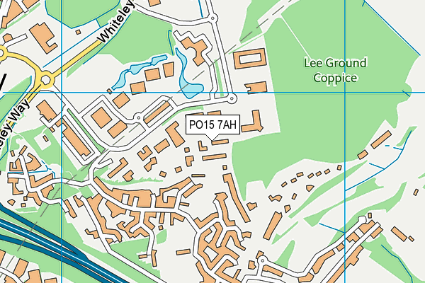 PO15 7AH map - OS VectorMap District (Ordnance Survey) PO15 7AH map - OS VectorMap District (Ordnance Survey)