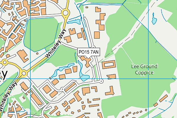 PO15 7AN map - OS VectorMap District (Ordnance Survey) PO15 7AN map - OS VectorMap District (Ordnance Survey)