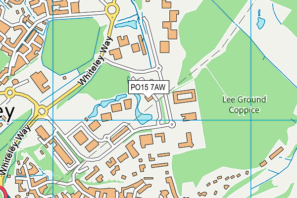PO15 7AW map - OS VectorMap District (Ordnance Survey) PO15 7AW map - OS VectorMap District (Ordnance Survey)