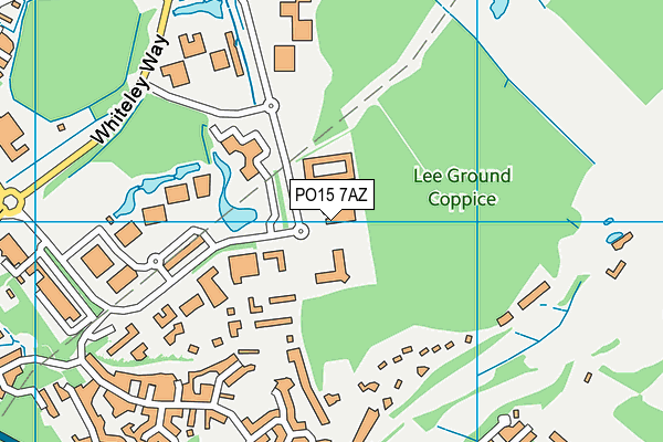 PO15 7AZ map - OS VectorMap District (Ordnance Survey) PO15 7AZ map - OS VectorMap District (Ordnance Survey)