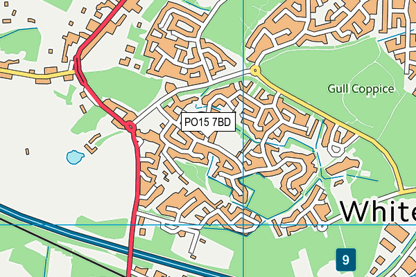 PO15 7BD map - OS VectorMap District (Ordnance Survey) PO15 7BD map - OS VectorMap District (Ordnance Survey)