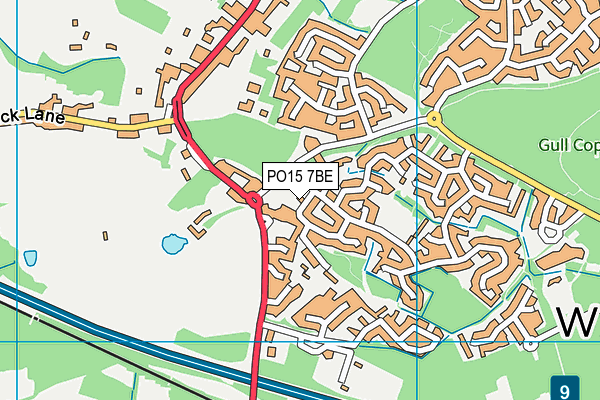 PO15 7BE map - OS VectorMap District (Ordnance Survey) PO15 7BE map - OS VectorMap District (Ordnance Survey)