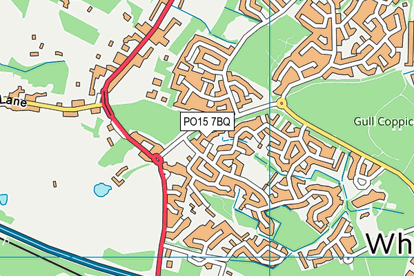 PO15 7BQ map - OS VectorMap District (Ordnance Survey) PO15 7BQ map - OS VectorMap District (Ordnance Survey)