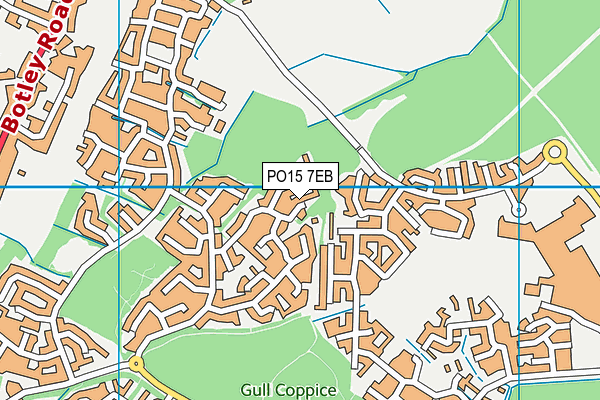 PO15 7EB map - OS VectorMap District (Ordnance Survey) PO15 7EB map - OS VectorMap District (Ordnance Survey)