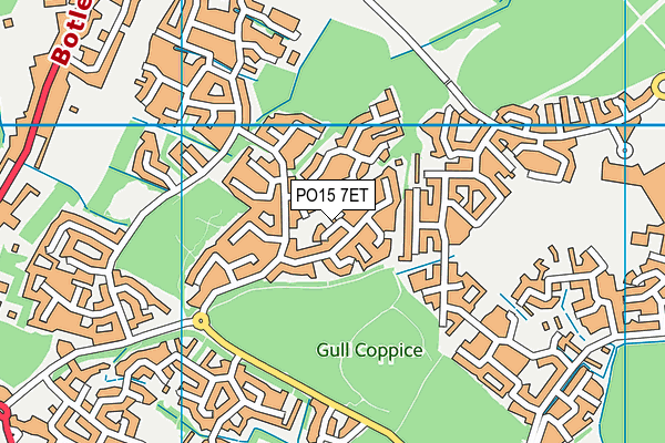 PO15 7ET map - OS VectorMap District (Ordnance Survey) PO15 7ET map - OS VectorMap District (Ordnance Survey)