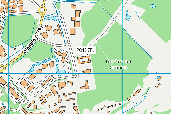 PO15 7FJ map - OS VectorMap District (Ordnance Survey) PO15 7FJ map - OS VectorMap District (Ordnance Survey)