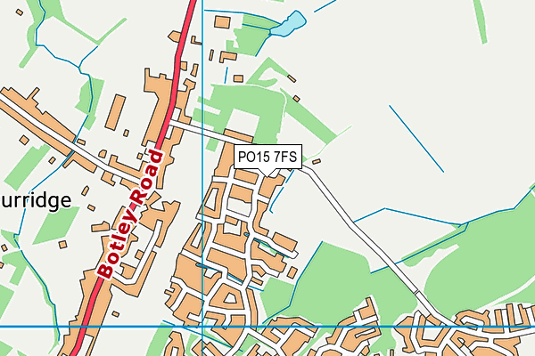 PO15 7FS map - OS VectorMap District (Ordnance Survey) PO15 7FS map - OS VectorMap District (Ordnance Survey)